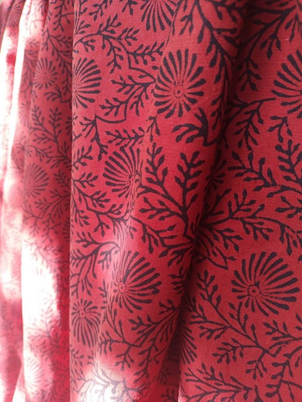 kalamkari, organic cotton, natural dyes, block print