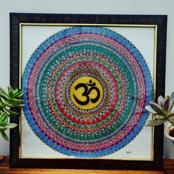 Framed Om Mandala scaled