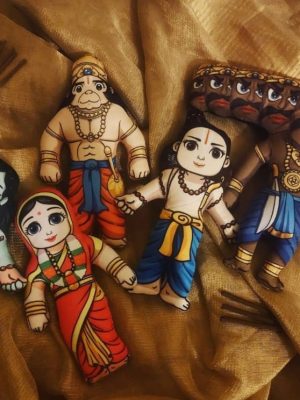 Ramayana set dolls, Ganesha Doll, Baby Ganesha Doll, Indian Soft Toy, Indian Dolls, Hindu Dolls