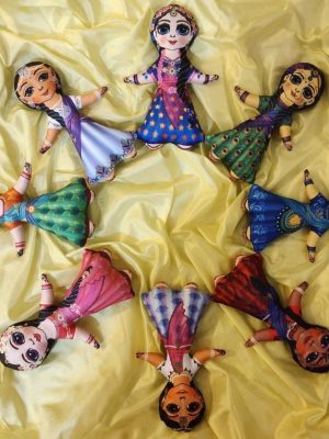 Ashta-Sakhi Dolls, Radha Krishna Dolls, Indian Soft Toy, Indian Dolls, Hindu Dolls, Hindu Mythology dolls