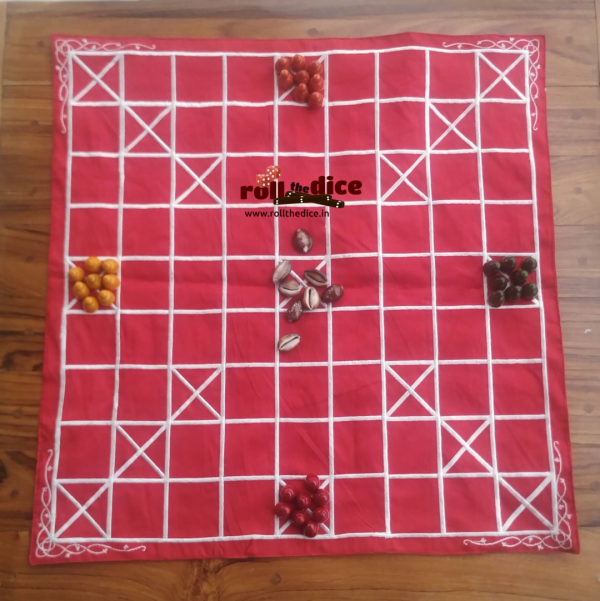 Chowka bara, Indian traditional game, Board games, Wooden board games