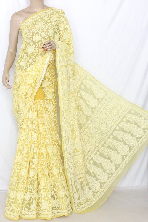 Buy Lucknowi Chikan Sarees online Pure Lucknowi Chikan Sarees Trendy Lucknowi Chikan Sarees Buy Chikan Sarees Online Buy Lucknow Chikan Online online shopping india sarees apparel in india 1