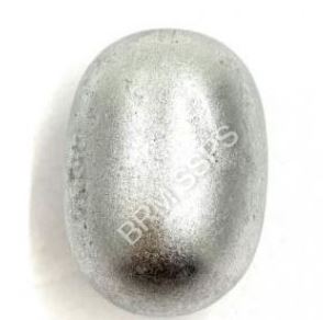 Parad Shiva Lingam Murti with Blessings, Hinduism for Pujan, Worship.(Silver), spl