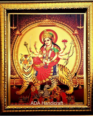 Lord Goddess God Religious Framed Painting for Wall and Pooja/Hindu Bhagwan Devi Devta Photo Frame/God Poster for Puja (35 * 25) cm