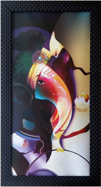 Lord Ganesha/Ganesh Ji/GOD of Luck/Ganpati Photo Frame (36 cm x 66 cm x 1 cm)