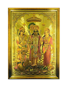 Gold Plated God Frames | (SitaRam (10x13 inch)
