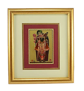 Saamarth Impex Krishna Ji Photo Frame Multicolor Poster Frame Hindu God Religion SI-5155