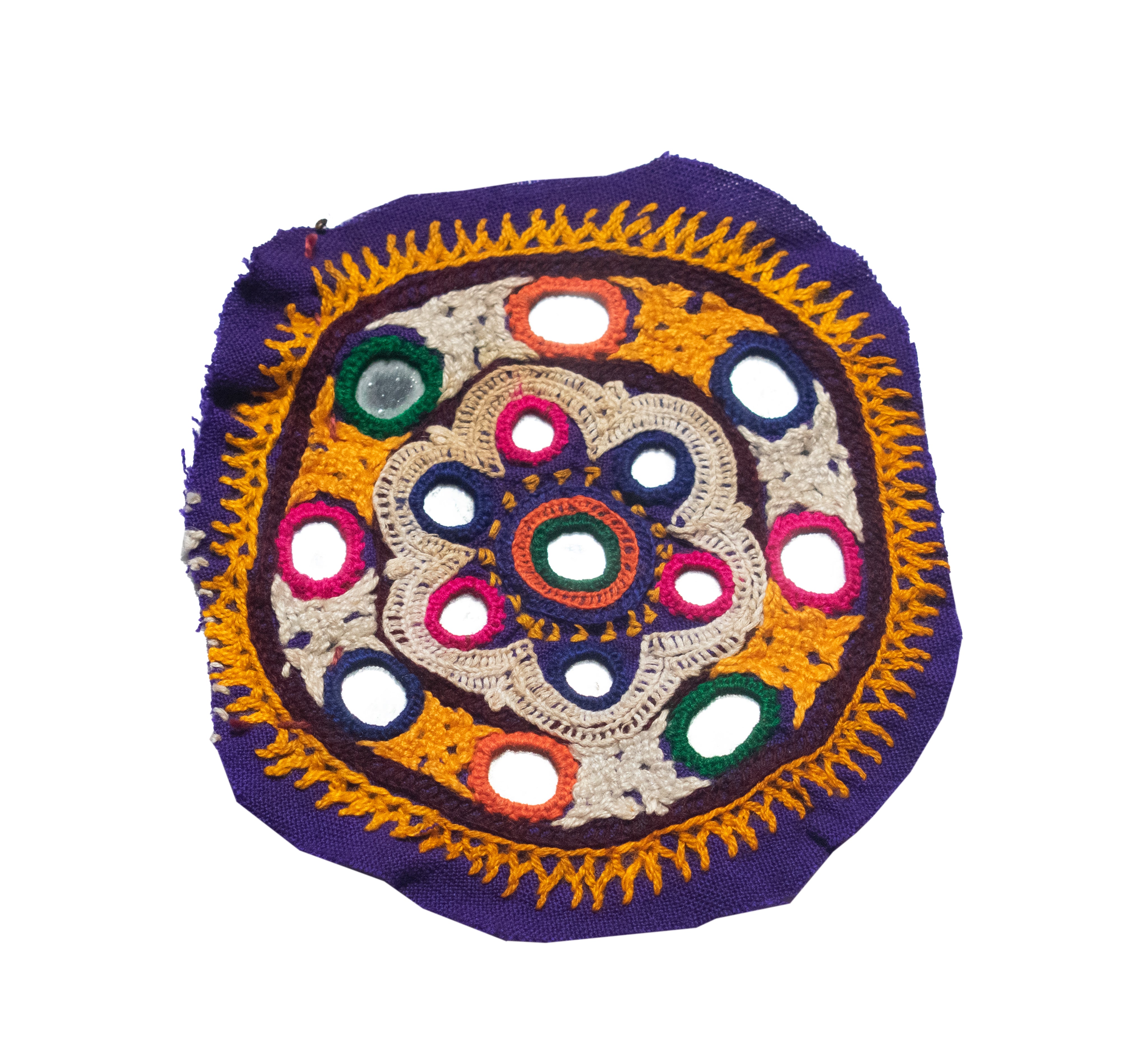 Aahir Hand Embroidery With Round Design Round Design patch