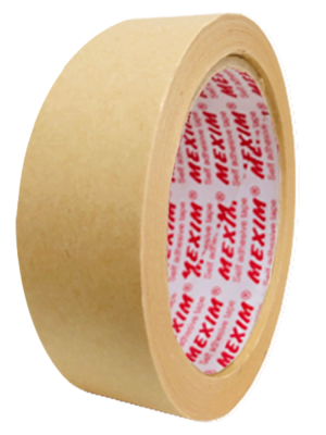 Ecosattva Self Adhesive Eco-Friendly Kraft Paper Tape | 48 mm x 50 meters x 6 Rolls, Easy to Apply, Used for box Packaging