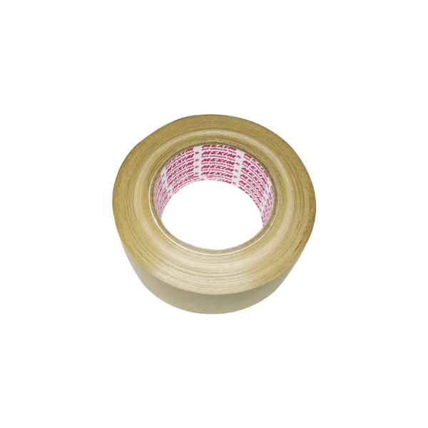 Ecosattva Water Activated Kraft Paper Tape | Brown Plain | 70 mm x 50 meters x 4 Rolls, Provides Tamer Proof Application