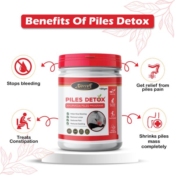 Piles, Hemorrhoids, Anal Fissure, Swelling, Bleeding, Itching, Burning, Pain, Constipation, Inflammation, Natural Herbal Remedy, Ayurveda, Ayurvedic, Divya Shree, Detox, Powder, Herbal Supplement, Digestive Health, Rectal Support, Anal Care